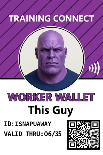 Worker Wallet card
